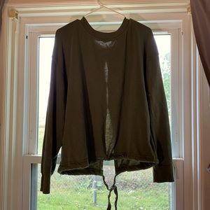A large green sweater from old navy.
